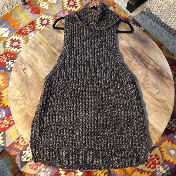 Free People Sleeveless Turtleneck Sweater - Picture 2 of 7